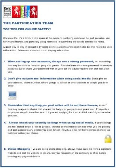 Ten Top Tips for Staying Safe Online